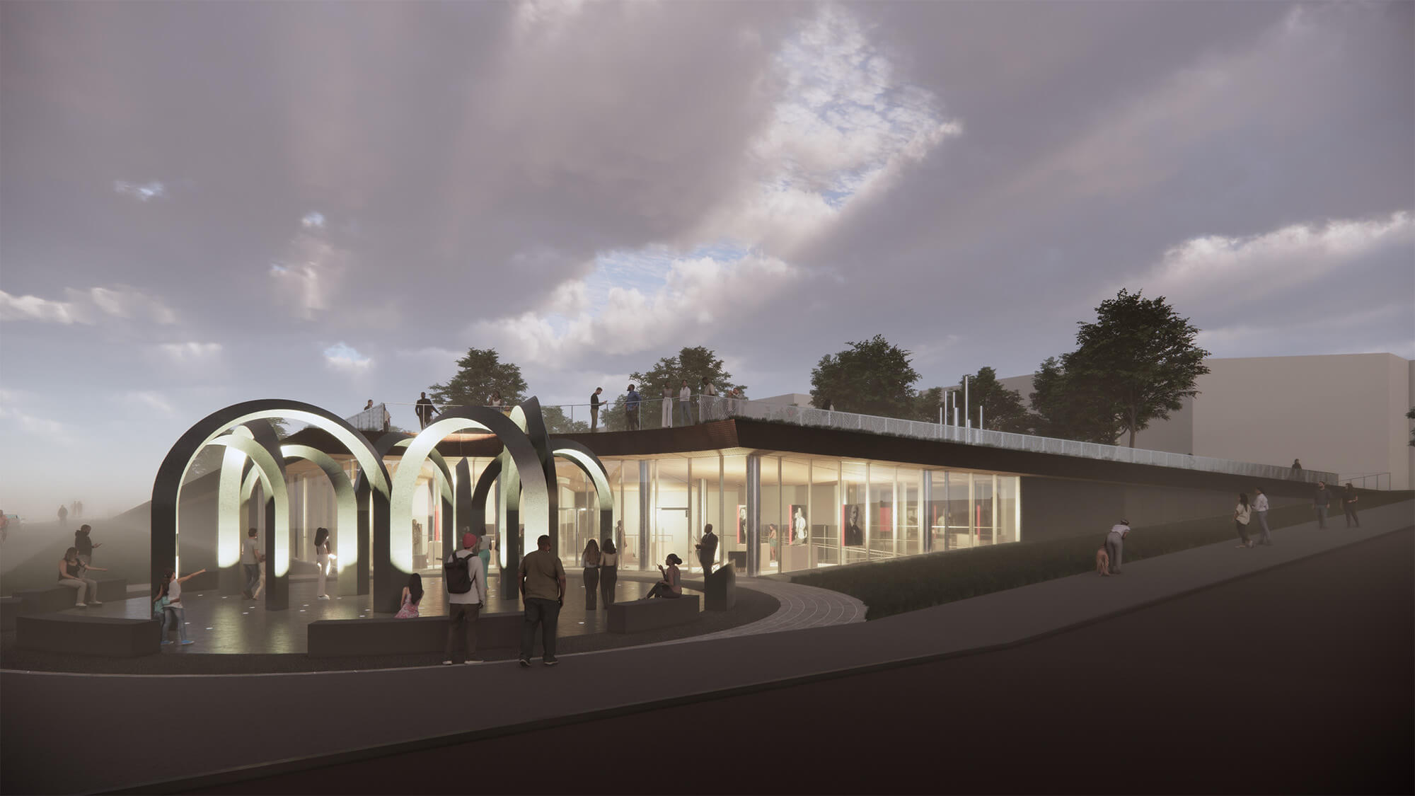 Concept rendering of the 5/14 Memorial and Healing Center