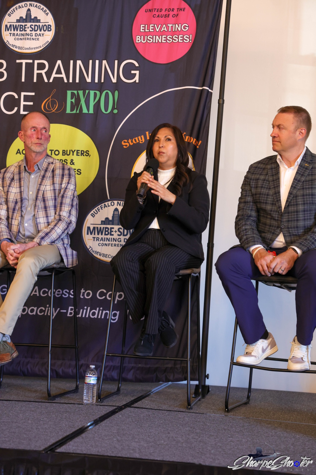 Panelist on stage